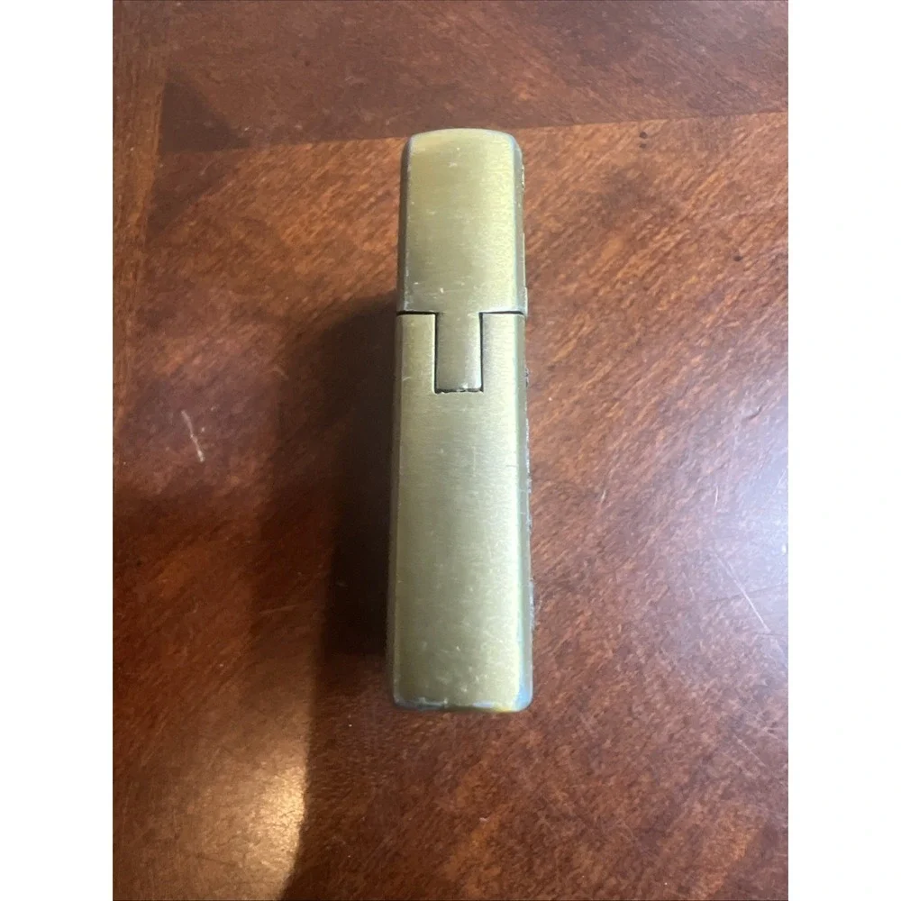 SOLID BRASS CIGARETTE LIGHTER JIM BEAM BOURBON WHISKEY LOGO Vtg‎
